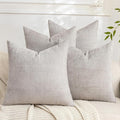 Set of 4 Soft Textured Decorative Throw Pillow Covers 22x22 Inch Cozy Farmhouse by Cozoomy