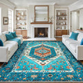 SERISSA 9x12 Washable Non Slip Boho Area Rug by SERISSAHomeDecorCollection
