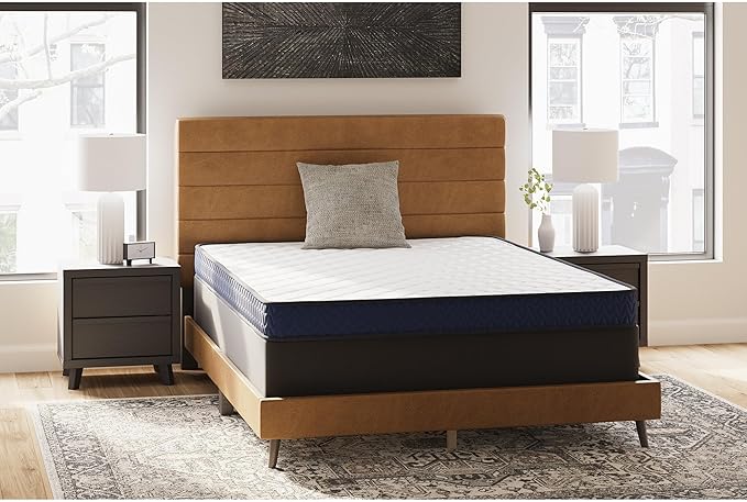 Signature Design by Ashley Twin Size Medium Firm 6 Inch Memory Foam Mattress with Breathable Quilted Cover, Fiberglass Free, Mattress in A Box