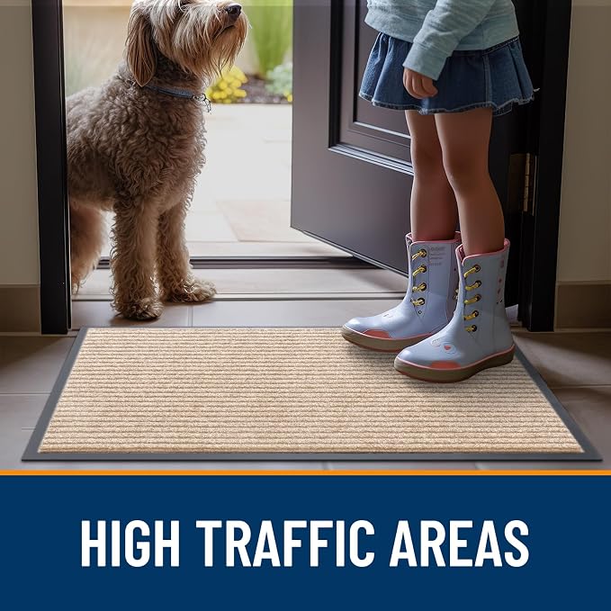 OLANLY Front Door Mat 59x20, Waterproof Heavy-Duty Indoor Outdoor Doormat | - Image 7