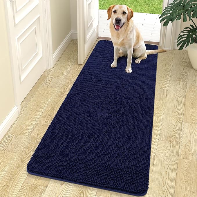 OLANLY Dog Door Mat for Muddy Paws 70x24, Super Absorbent Chenille Mud Mat | by OLANLY