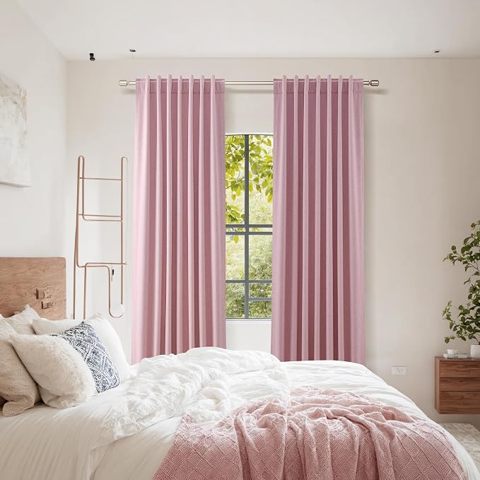 100% Blackout Curtains 120 Inch Length 2 Panels Set - Image 8
