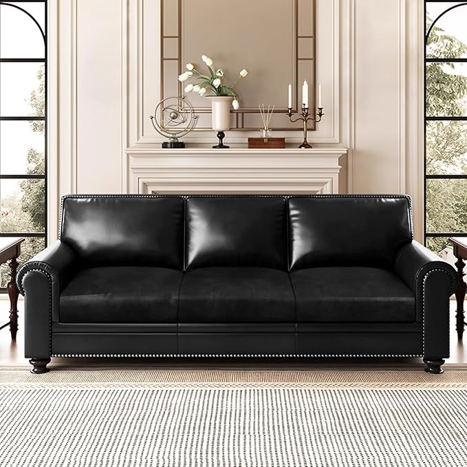 ANARACHON Leather Look Couch Cushion Covers Sofa Seat Slipcovers Sets Couches - Image 2