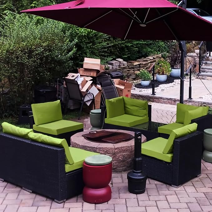 Sqodok Outdoor Cushion Covers 24x24 inch, Wicker Chair - Image 9