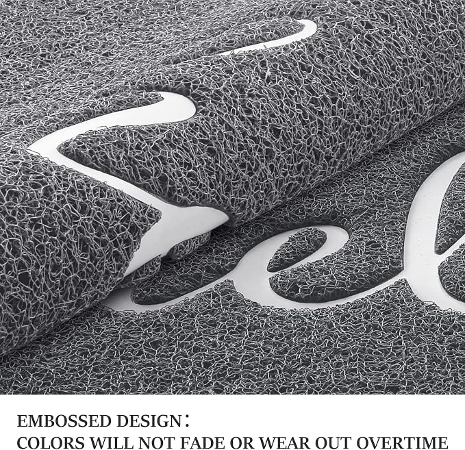 Door Mat Welcome Mat Floor Mat for Entryway, High Traffic Areas | Low Profile - Image 5