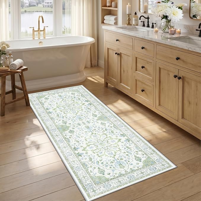 RELEANY Washable Area Rug, Runner 2'6"x5', Water Repellent, Pet Friendly by RELEANY