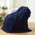 NEWCOSPLAY Fleece Ribbed Cozy Twin Blanket by NEWCOSPLAY
