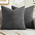 MIULEE Grey Decorative Throw Pillow Covers by MIULEE