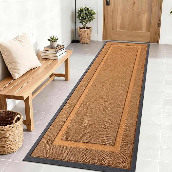OLANLY Front Door Mat Outside 71x23, All-Season Heavy-Duty Rubber Doormat | by OLANLY