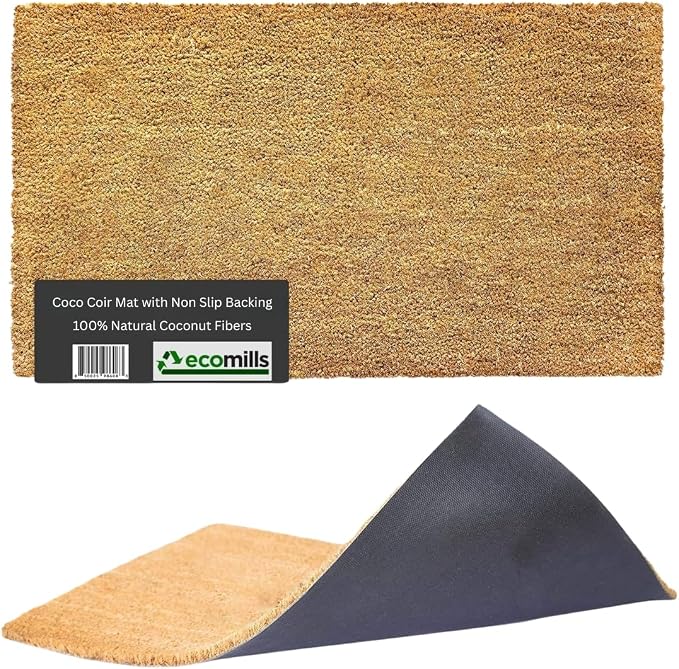 Ecomills Coco Coir Doormat, 17 x 30 in, Vinyl Backing by Ecomills