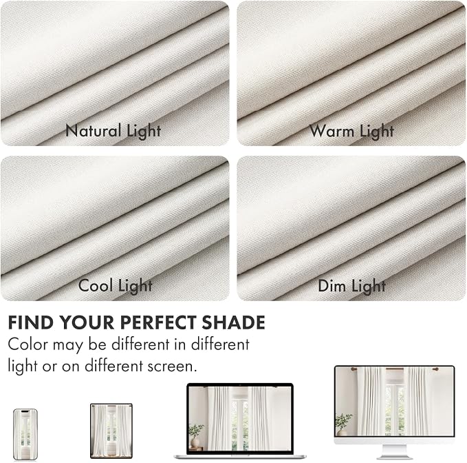 MIULEE 100% Blackout Linen Curtains - Image 7