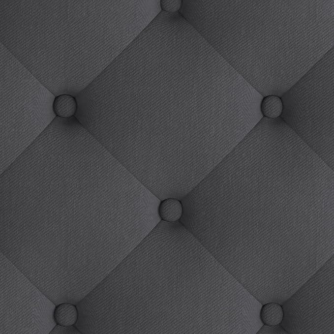 Flash Furniture Brighton King Size Tufted Upholstered Platform Bed in Dark Gray Fabric