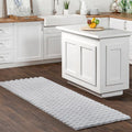 nuLOOM Jeni Silver Checkered Washable Runner Rug by nuLOOM
