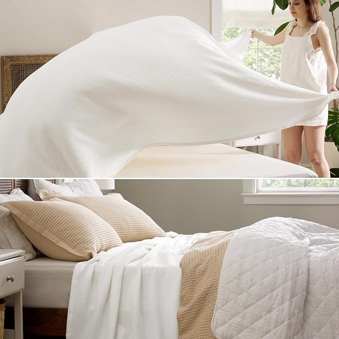 Bedsure GentleSoft 100% Cotton Blanket King Size - Image 4