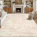 10x14 Area Rugs Living Room: Bedroom Washable Carpet Beige/Brown | Large by Luxturiy