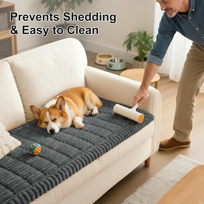 Smiry Couch Cover for Dogs, Non Slip Washable Sofa Protector for Pets | Soft - Image 7