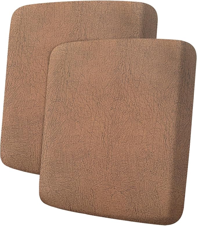 ANARACHON Leather Look Couch Cushion Covers Sofa Seat Slipcovers Sets Couches by ANARACHON