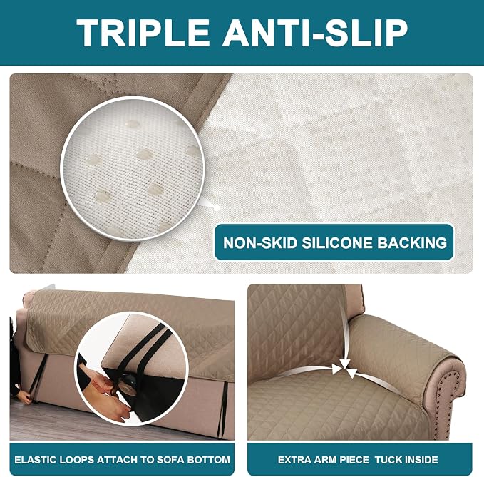 Turquoize 100% Waterproof Couch Cover Sofa Covers - Image 4