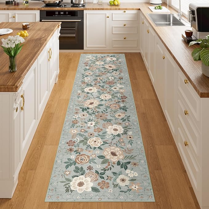 DUKINO 2x8 Runner Rug, Washable Runner Rug by DUKINO