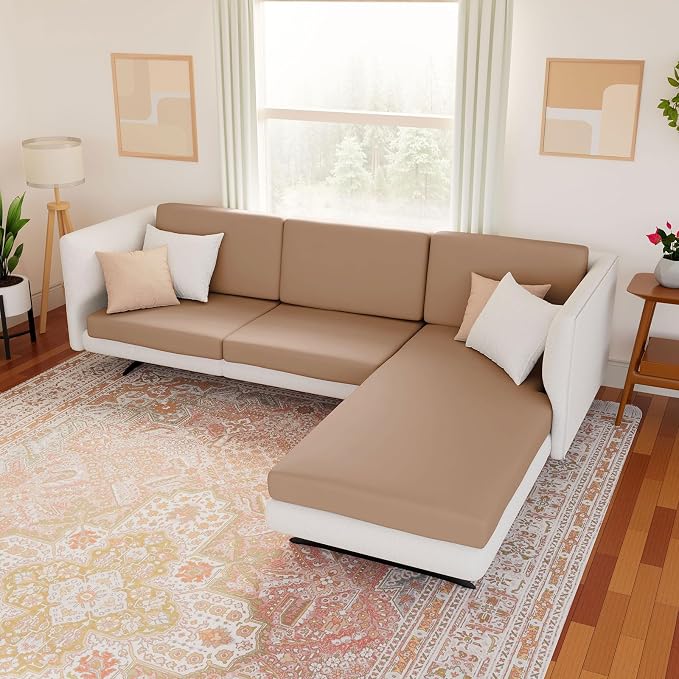 Waterproof Sectional Sofa Cushion Covers, L Shape Couch Slipcovers | L Shape - Image 2