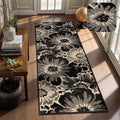 Findosom Hallway Runner Rug 2x6, Non Slip High-Low Textured Floral Washable by Findosom