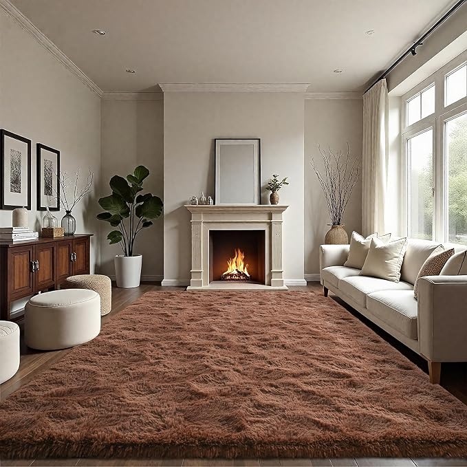 LOCHAS Area Rugs Fluffy Living Room Carpets - Image 2