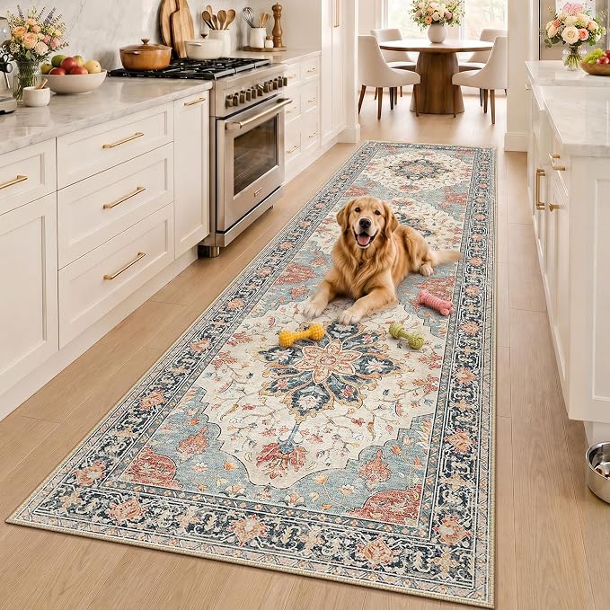 RELEANY Washable Area Rug, Runner 3'x10', Water Repellent, Pet Friendly - Image 2