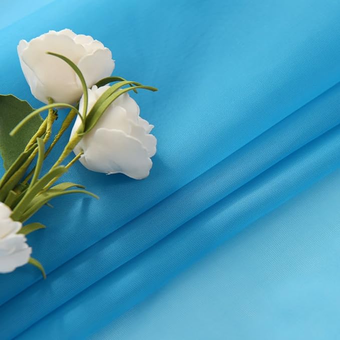 SpaceDresser Sheer Voile Window Treatment Rod Pocket Curtain Panels - Image 5