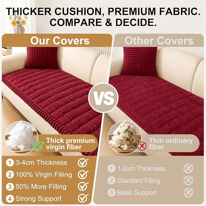 Smiry Couch Cover for Dogs, Non Slip Washable Sofa Protector for Pets | Soft - Image 5
