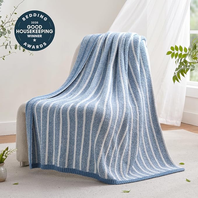 Snuggle Sac Ultra Soft Blue Throw Blanket - Image 2
