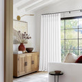 60 Inch Width Curtains 90 Inch White Linen Curtains Pinch Pleated | Linen Blend by Twodrapes