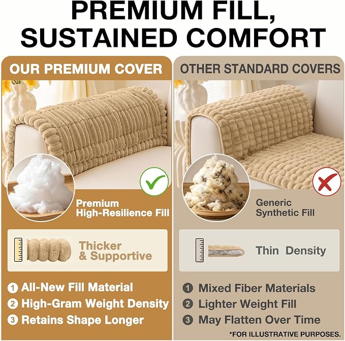 Couch Cover for Dogs, Washable Non Slip Plush Flannel Sofa Protector | Thick - Image 10
