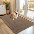 OLANLY Dog Door Mat for Muddy Paws 45x27, Super Absorbent Chenille Mud Mat | Tan by OLANLY