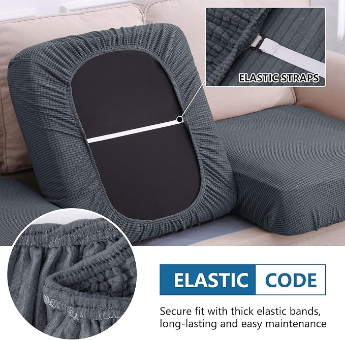 Waterproof Sectional Couch Covers, Non Slip Sofa Cushion Covers | L Shape - Image 4