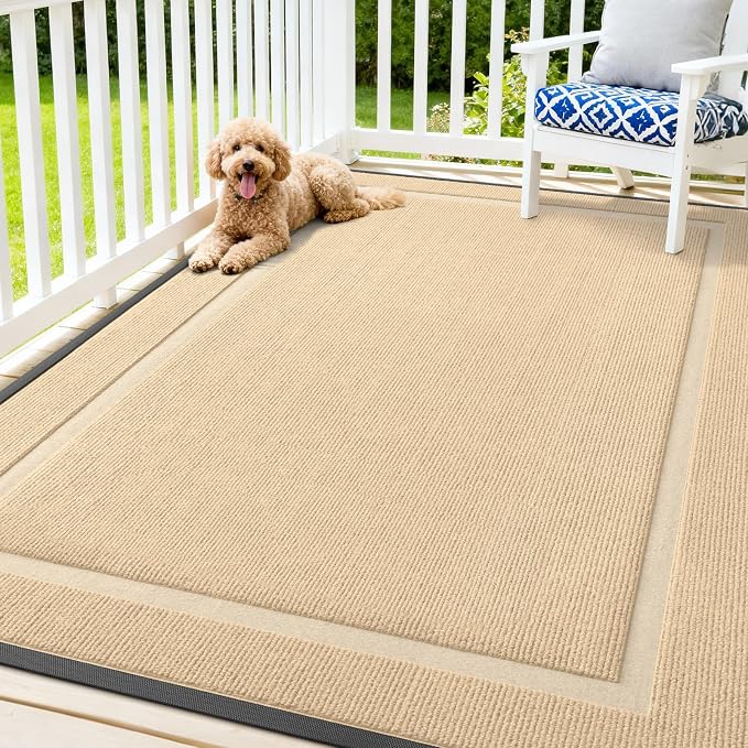 OLANLY Front Door Mat Outside 71x47, All-Season Heavy-Duty Rubber Doormat | by OLANLY