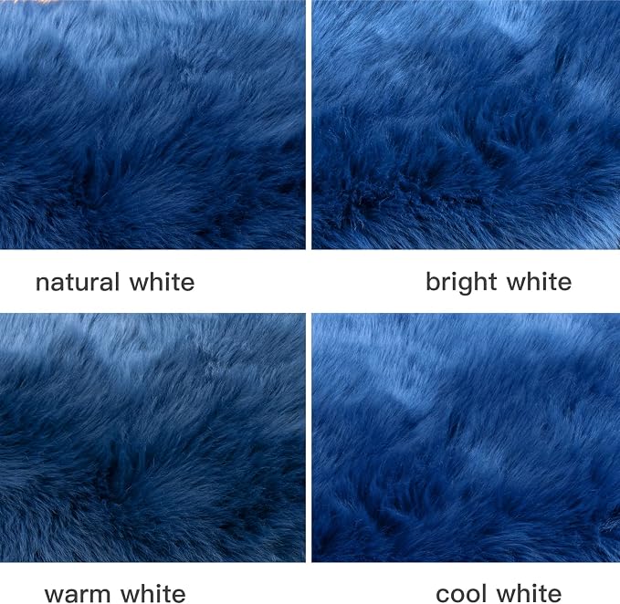 SERISSA 2x6 Fluffy Dark Blue Faux Fur Area Rug - Image 6