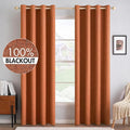 MIULEE 100% Blackout Linen Curtains by MIULEE