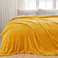 NEWCOSPLAY Fleece Ribbed Cozy King Blanket by NEWCOSPLAY