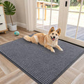 OLANLY Front Door Mat 40x32, Waterproof Heavy-Duty Indoor Outdoor Doormat | Grey by OLANLY