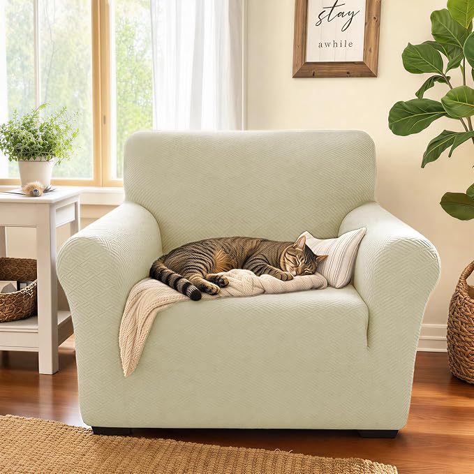 XINEAGE New Stretch Armchair Covers 1 Piece Chair Slipcovers Chair Protector - Image 3
