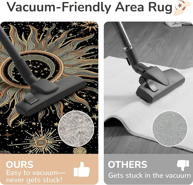 Vacuum-Friendly, 10x14 Washable Area Rug - Image 3