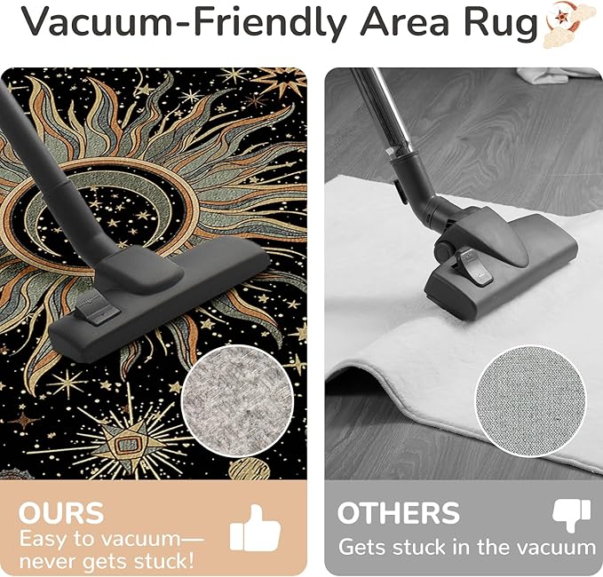 Vacuum-Friendly, 2x8 Washable Area Rug - Image 4