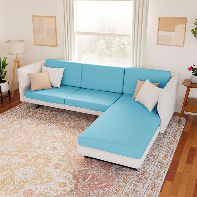 Waterproof Couch Cushion Covers, Stretch Sofa Seat Slipcovers | Stretch Fabric - Image 2