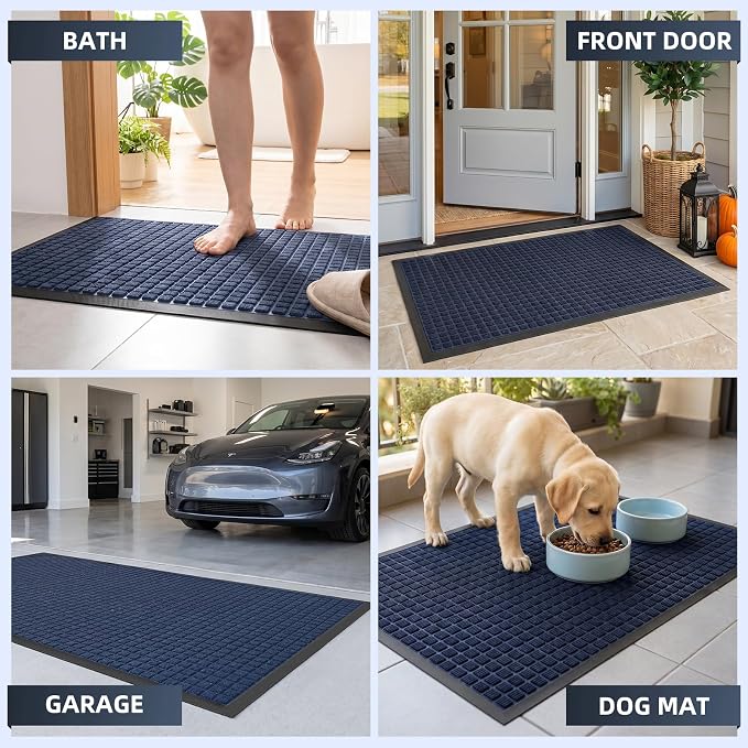 Front Door Mat Outside Entrance, Heavy Duty Waterproof Doormat | 35.5"x24" - Image 8
