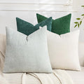 Set of 4 Soft Textured Decorative Throw Pillow Covers 18x18 Inch Cozy Farmhouse by Cozoomy