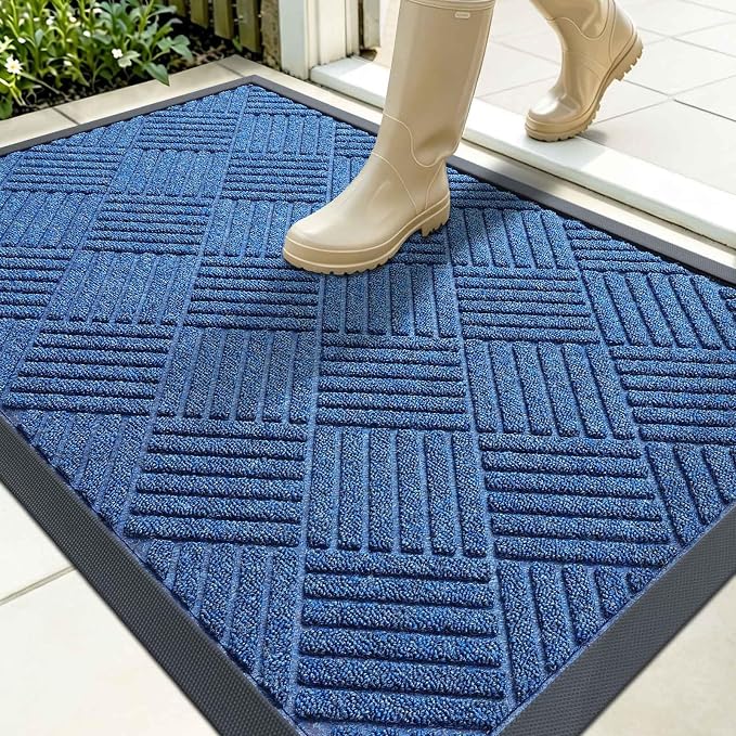 OLANLY Front Door Mat Outside Entrance 35x23, Waterproof Heavy-Duty Doormat | by OLANLY