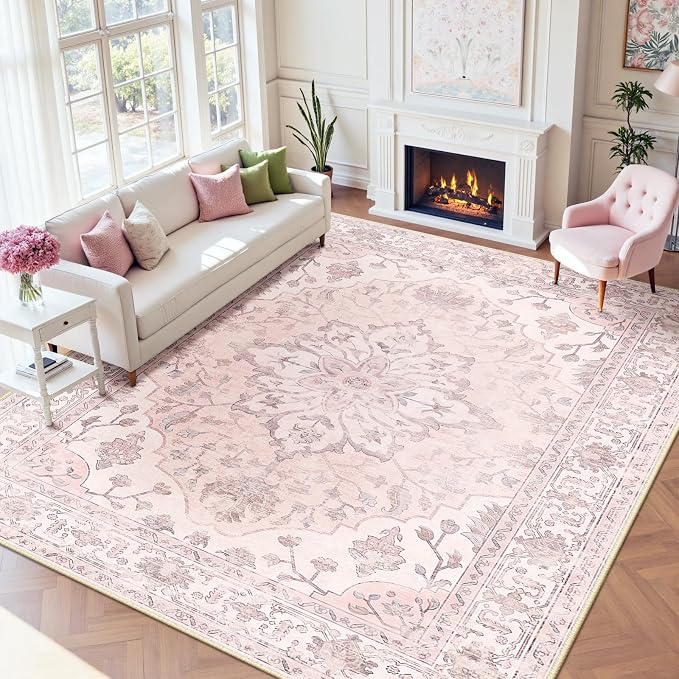 RELEANY Washable Area Rug, Large 9'x12', Water Repellent, Pet Friendly - Image 2