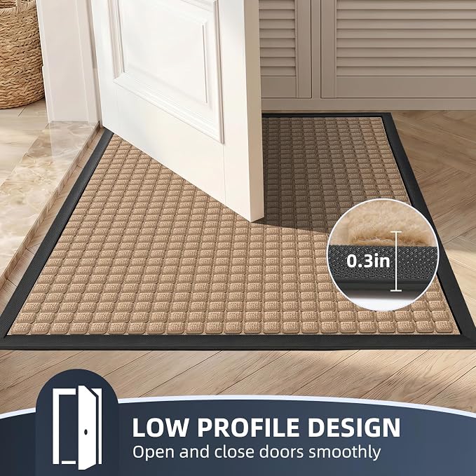 Front Door Mat Outside Entrance, Heavy Duty Waterproof Doormat | 29.5"x17" - Image 7