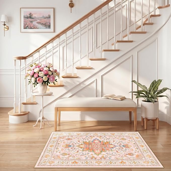 RELEANY Washable Area Rug, Small 2'6"x4', Water Repellent, Pet Friendly - Image 2