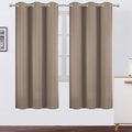 Cappuccino Thermal Blackout Curtains/42 x 72 Inch/Set of 2 Panels Room by Lemomo